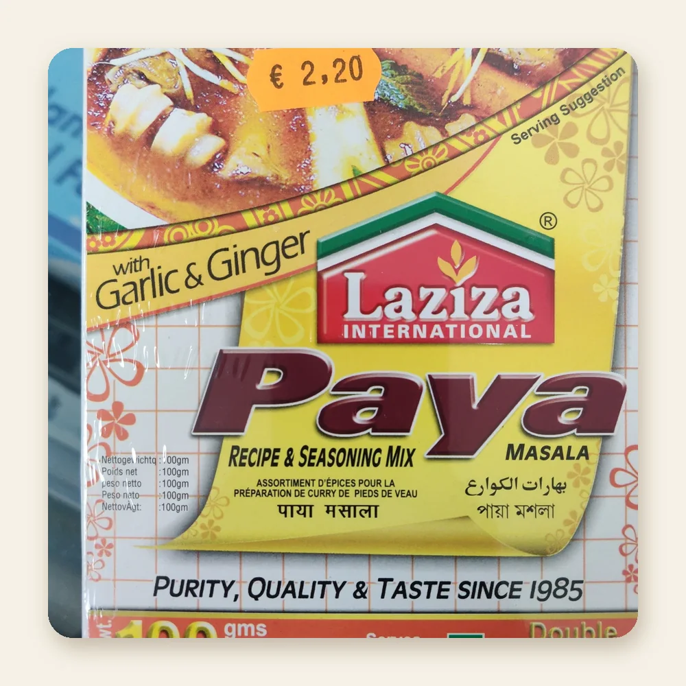 Laziza Paya Masala with Garlic & Ginger 100g