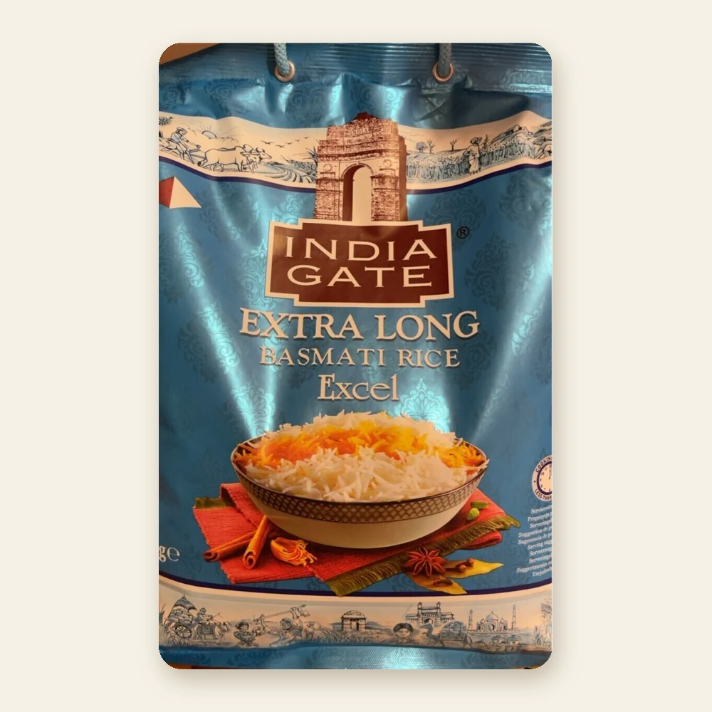 India Gate Extra Long Basmati Rice 5kg